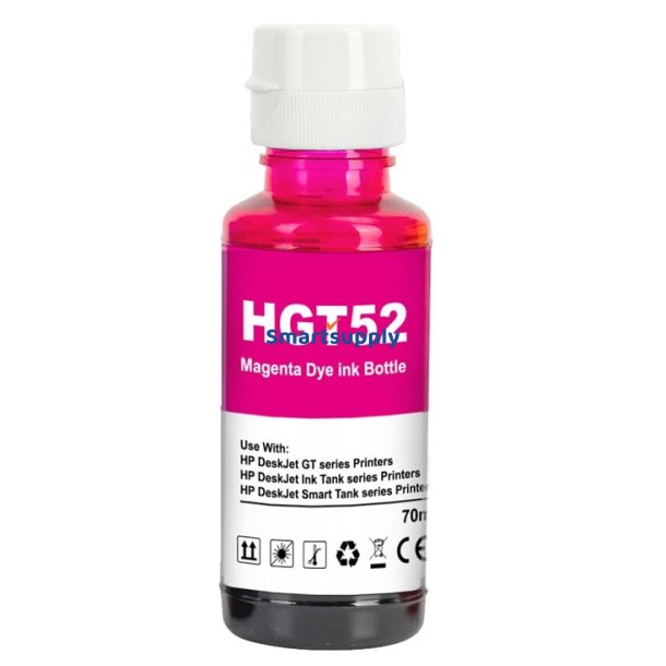 HP GT52 Magenta bl�krefill 90ml kompatibel