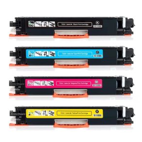 HP 130A toner 4 stk BCMY 4.300 sider kompatibel multipakke