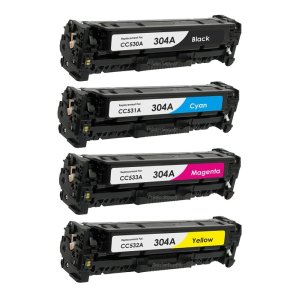HP 304A toner 4 stk BCMY 11.900 sider kompatibel multipakke