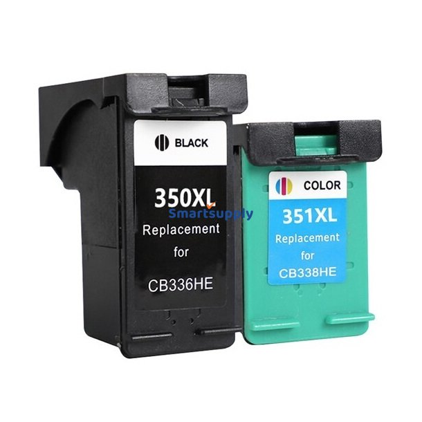 Rabat HP 350/351 XL Sort + Farve blkpatron kompatibel