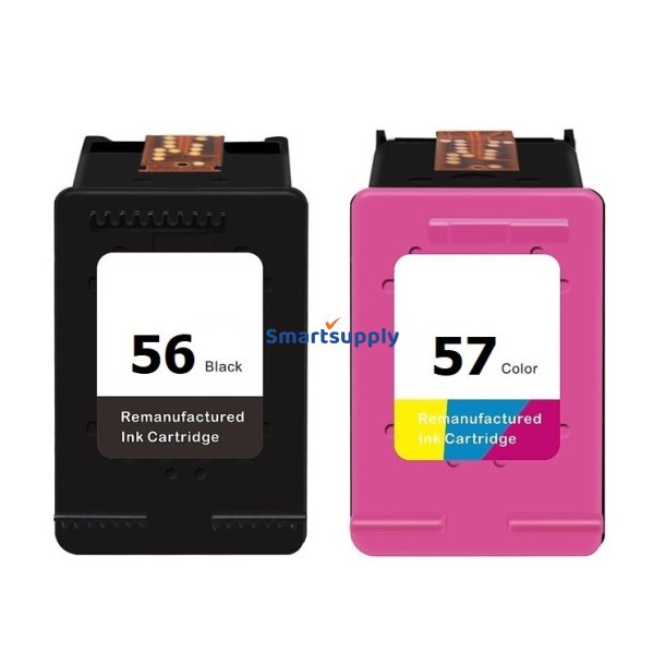 HP 56 / 57 Sort + Farve bl�kpatron 38ml kompatibel multipakke