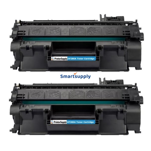 Rabat HP 80X toner 2 stk 13.600 sider CF280XD kompatibel