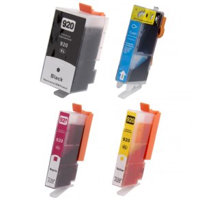 HP 920 XL BCMY blkpatron 4 stk 110ml kompatibel multipakke