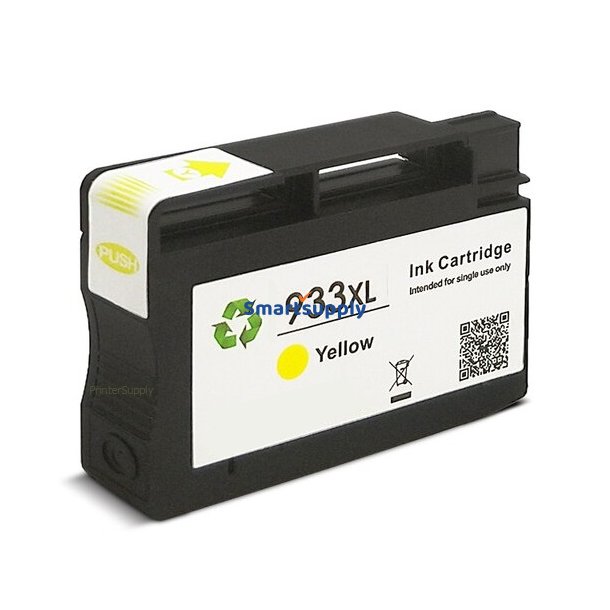 HP 933 XL Gul blkpatron 14ml hj kapacitet kompatibel