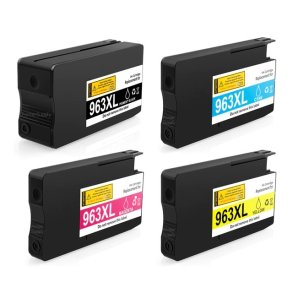 HP 963 XL blkpatroner 4stk BCMY 133ml kompatibel multipakke