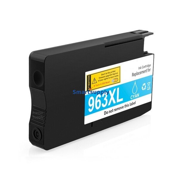 HP 963 XL Cyan blkpatron 25ml hj kapacitet kompatibel