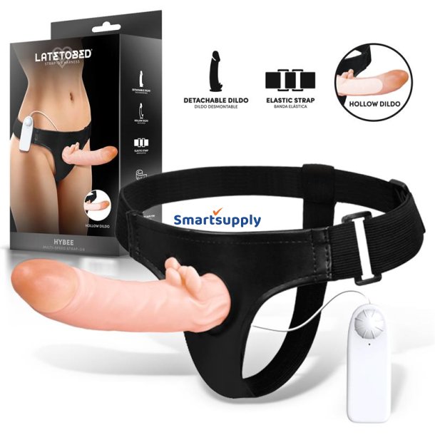 Hybee Multi-Speed Strap-On with Hollow Dildo and Remote Control