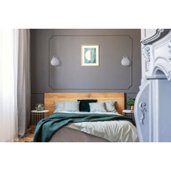 Activejet Klassisk enkelt vglampe - IRMA nikkel E27 til stuen