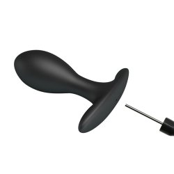 Inflatable Anal Plug with Internal Ball Weight