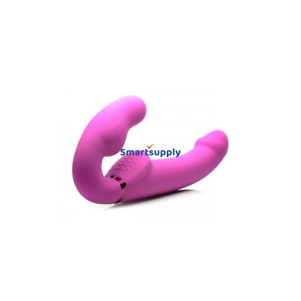 Inflatable Strapless Strap-on Inflatable Function with Remote Control Pink