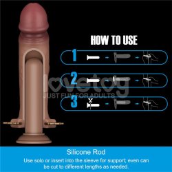 Ingen Adjustable Strap On with Hollow Dildo 9 Enhanced Set L/XL/2XL