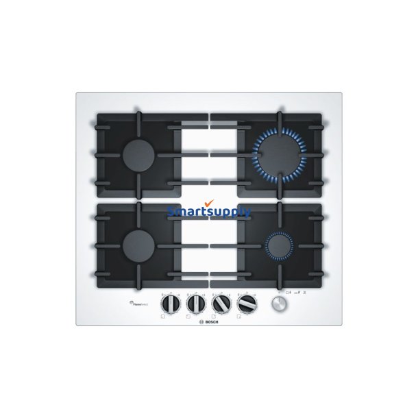 Bosch Serie 6 Gaskogeplade Ppp6a2m90 4 Felter Hvid Farve Indbygget 60 cm 4 Zone(R)