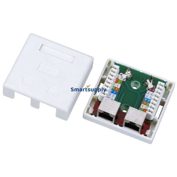 Alantec Gn004 Ledningsstik Rj45 Hvid