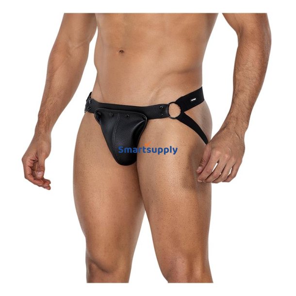 JOCKSTR4P02 Jockstrap Jock snap Black - S/M