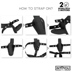 Jordan Strap-on with Double Vibrating Dildo and Remote