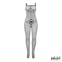 Katia Fishnet Bodystocking with Geometric Patterns - S/M