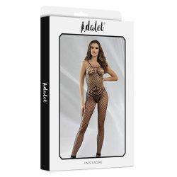 Katia Fishnet Bodystocking with Geometric Patterns - S/M