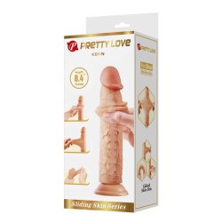 Keon Dildo with Sliding Skin-Retractil 21 cm