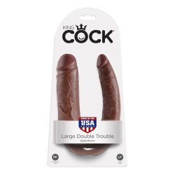 King Cock Double Penetrator CockLarge - Brown