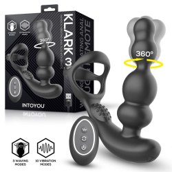 Klark Vibrating and Waving Butt Plug with Remote