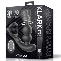 Klark Vibrating and Waving Butt Plug with Remote