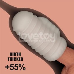 Knights Ring Vibrating Dual Purpose Sleeve Wavy