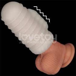 Knights Ring Vibrating Dual Purpose Sleeve Wavy