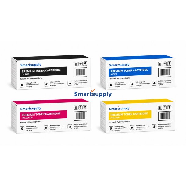 Kyocera Toner 4 stk TK-590 CMYK - kompatibel rabatpakke