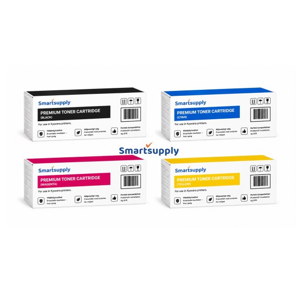 Kyocera Toner 4 stk TK150 CMYK - kompatibel rabatpakke