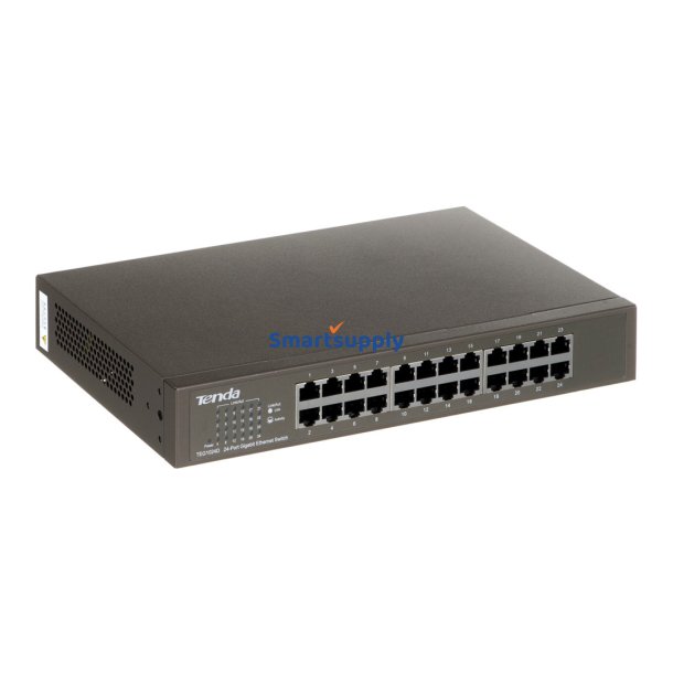 Tenda 24-port Gigabit Ethernet Switch Ikke administreret Bl