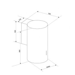 Komfurhtte CIARKO ORP Hvid