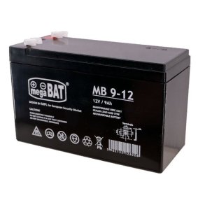 MPL megaBAT MB 9-12 UPS batteri Bly-syre-batteri VRLA AGM Vedligeholdelsesfri 12 V 9 Ah Sort