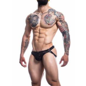 L4CE04 Slip with Jockstrap Details with Lace - S
