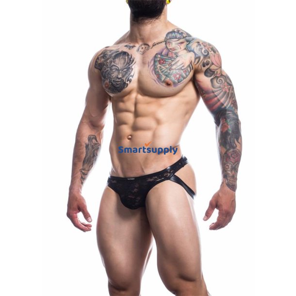 L4CE04 Slip with Jockstrap Details with Lace - S