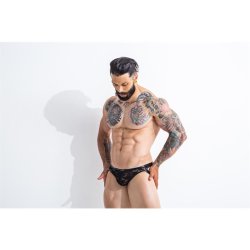 L4CE04 Slip with Jockstrap Details with Lace - S