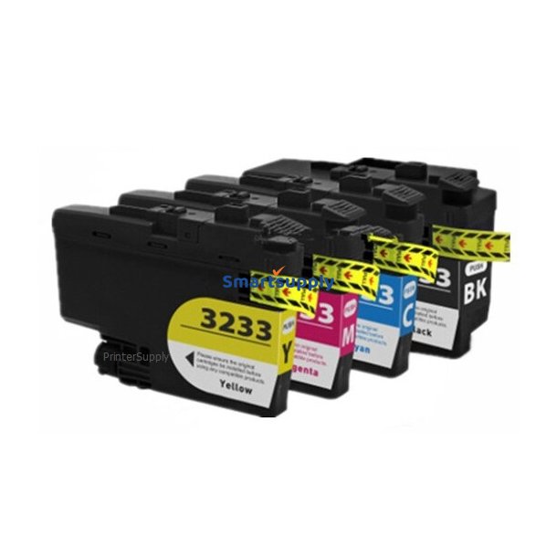 Brother LC3235 XL 4 stk blkpatroner 21.000 sider kompatibel