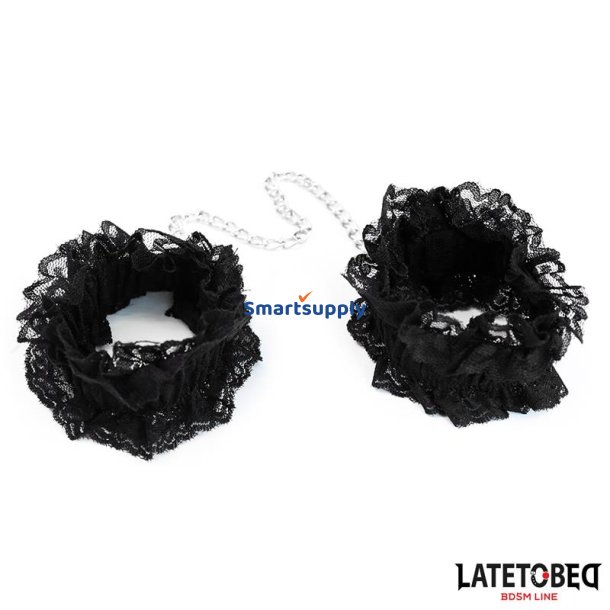 Lace Elastic Ankle Restraints Black