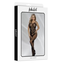 Lana Bodystocking open Crotch and Floral Pattern - S/M