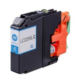 Brother LC225XL Cyan blkpatron 15,6ml kompatibel