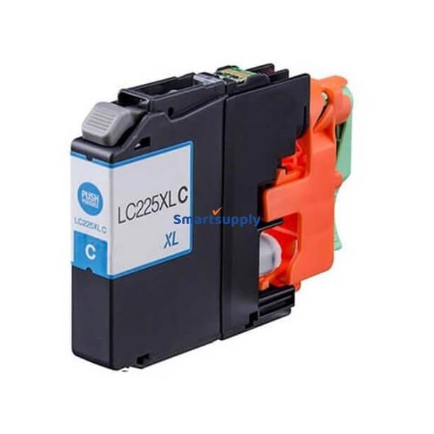 Brother LC225XL Cyan blkpatron 15,6ml kompatibel