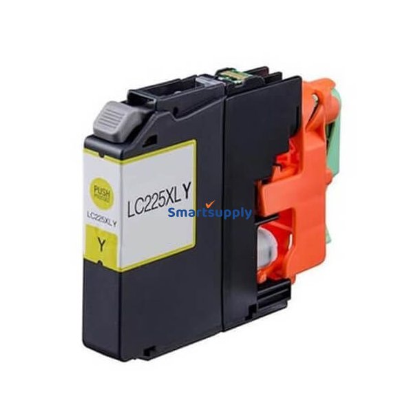 Brother LC225XL Gul blkpatron 15,6ml kompatibel