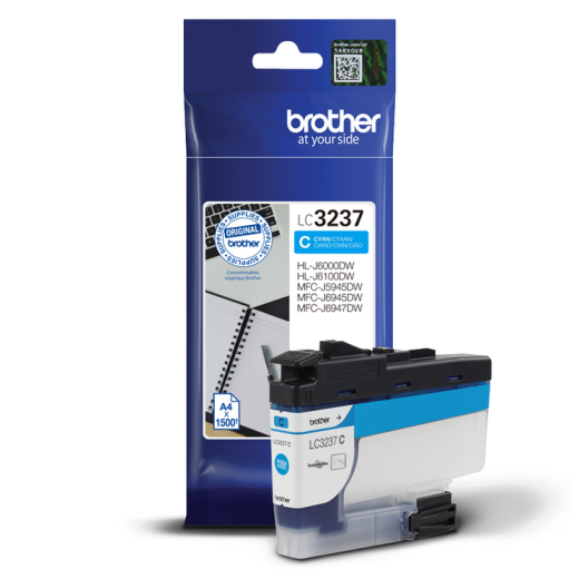 Brother LC3237 Cyan bl�kpatron 1.500 sider original