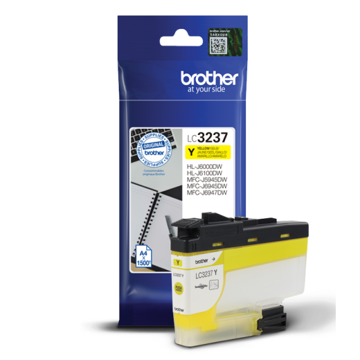Brother LC3237 Gul bl�kpatron 1.500 sider original