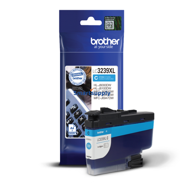 Brother LC3239XL Cyan blkpatron 5.000 sider original