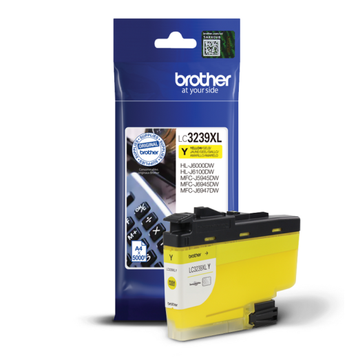 Brother LC3239XL Gul bl�kpatron 5.000 sider original