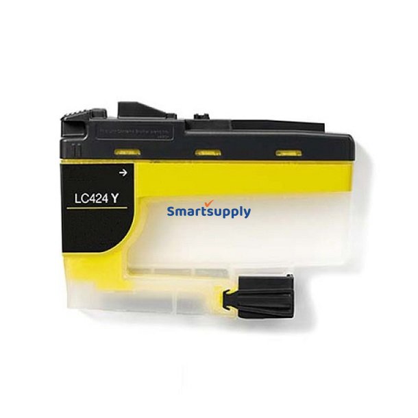 Brother LC424 Gul blkpatron 750 sider kompatibel