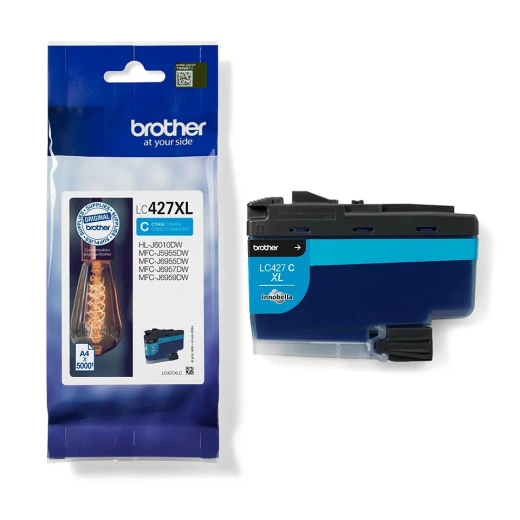 Brother LC427XL Cyan bl�kpatron 5.000 sider original