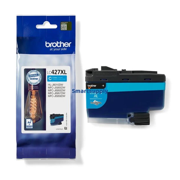 Brother LC427XL Cyan blkpatron 5.000 sider original