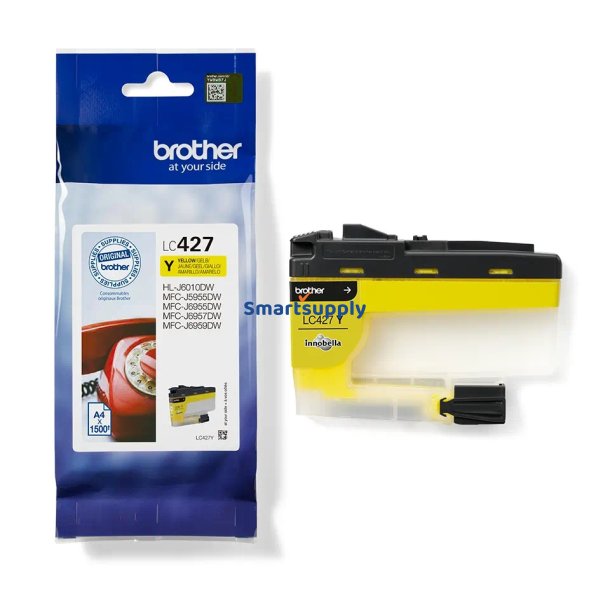 Brother LC427 Gul blkpatron 1.500 sider original