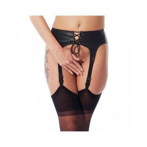 Leather Suspenderbelt Adjustable - M